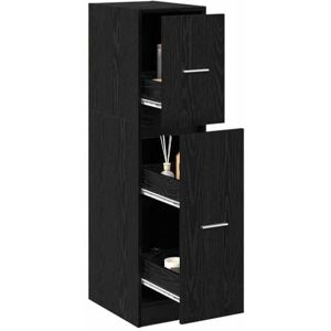 vidaXL Cabinet de Pharmacie Chêne Noir 30 x 41 x 118 cm, Armoire Moderne, Design rectangulaire, Meuble Pratique, Rangement spacieux, Bois d'ingénierie, étagères intérieures - Publicité vidaXL Cabinet de Pharmacie Chêne Noir 30 x 41 x 118 cm, Armoire Moderne, Design rectangulaire, Meuble Pratique, Rangement spacieux, Bois d'ingénierie, étagères intérieures - Publicité