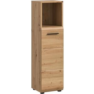 xonox.home Armoire sur Pied Haute Ice 30 x 110 x 30 cm dans Le Corps et l'avant Imitation chêne Artisan – Armoire de Salle de Bain – Moderne et Mince - Publicité xonox.home Armoire sur Pied Haute Ice 30 x 110 x 30 cm dans Le Corps et l'avant Imitation chêne Artisan – Armoire de Salle de Bain – Moderne et Mince - Publicité