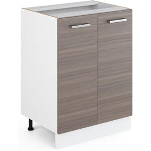 Armoire universelle Vicco R-Line - 60cm, Gris, Sans plan de travail - Publicité Armoire universelle Vicco R-Line - 60cm, Gris, Sans plan de travail - Publicité