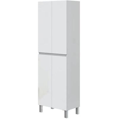 PEGANE Colonne de Salle de Bain avec 4 Portes sans poignée Coloris Blanc Longueur 60 x Profondeur 35 x Hauteur 182 cm - Publicité PEGANE Colonne de Salle de Bain avec 4 Portes sans poignée Coloris Blanc Longueur 60 x Profondeur 35 x Hauteur 182 cm - Publicité
