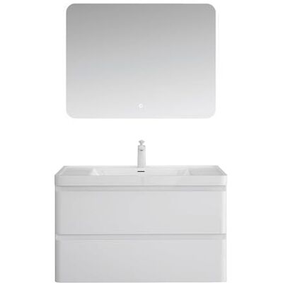 Mai & Mai Meuble Salle de Bain Blanc Ensemble de 2 Pièces 90cm - Publicité Mai & Mai Meuble Salle de Bain Blanc Ensemble de 2 Pièces 90cm - Publicité
