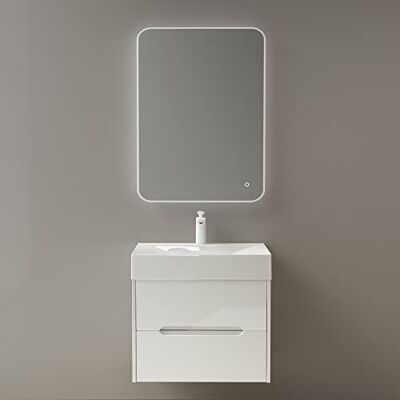 Mai & Mai Meuble Salle de Bain Blanc Ensemble de 3 Pièces 80cm - Publicité Mai & Mai Meuble Salle de Bain Blanc Ensemble de 3 Pièces 80cm - Publicité