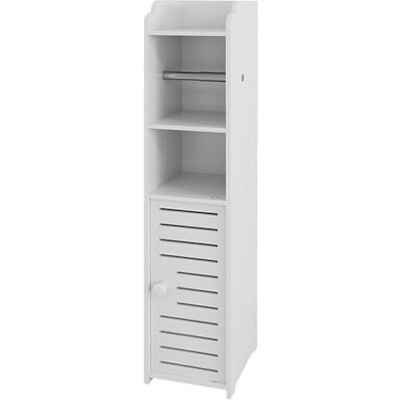 LANTUS Petit Meuble de Rangement pour Toilettes, Support pour Papiers Toilettes, Colonne, Armoire de Salle de Bain, Placard, Étagère Réglable, 15 * 17 * 76cm -Blanc - Publicité LANTUS Petit Meuble de Rangement pour Toilettes, Support pour Papiers Toilettes, Colonne, Armoire de Salle de Bain, Placard, Étagère Réglable, 15 * 17 * 76cm -Blanc - Publicité