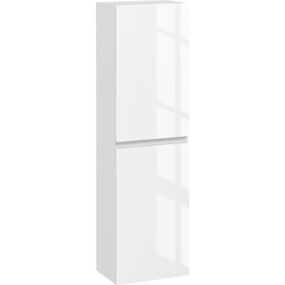 kleankin Meuble Colonne de Salle de Bain Haute 35 x 25 x 120 cm Blanc Laqué - Publicité kleankin Meuble Colonne de Salle de Bain Haute 35 x 25 x 120 cm Blanc Laqué - Publicité