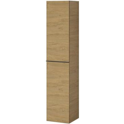 Bernstein Meuble Colonne Armoire suspendue salle de bain MDF Chêne miel poignée Anthracite mat 170x35x35cm, charnières flexibles gauche/droite, Livrée assemblée LAVOA - Publicité Bernstein Meuble Colonne Armoire suspendue salle de bain MDF Chêne miel poignée Anthracite mat 170x35x35cm, charnières flexibles gauche/droite, Livrée assemblée LAVOA - Publicité