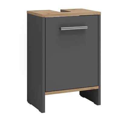 Vicco Meuble Vasque Simple Karli, Anthracite/chêne doré, 38.2x57cm - Publicité Vicco Meuble Vasque Simple Karli, Anthracite/chêne doré, 38.2x57cm - Publicité