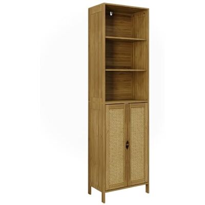 Vicco Meuble Salle de Bain Liora, Bambou, 48x170cm avec 2 Portes, pour Le Rangement des Accessoires de Salle de Bain et des Serviettes - Publicité Vicco Meuble Salle de Bain Liora, Bambou, 48x170cm avec 2 Portes, pour Le Rangement des Accessoires de Salle de Bain et des Serviettes - Publicité