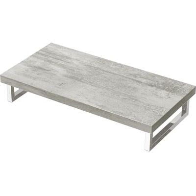 Mai & Mai Plan de Travail pour Lavabos Salle de Bain Gris Claire 50x100cm Meuble sous Vasque en Bois, Plan de Vasque, avec Équerres en Acier Inoxydable, Platte02 - Publicité Mai & Mai Plan de Travail pour Lavabos Salle de Bain Gris Claire 50x100cm Meuble sous Vasque en Bois, Plan de Vasque, avec Équerres en Acier Inoxydable, Platte02 - Publicité