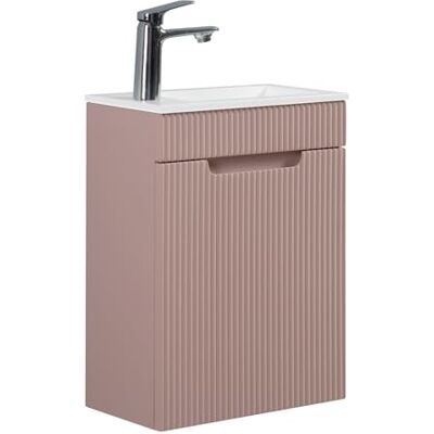 Badplaats Meuble de salle de bain Thermis 40 x 22 cm - Rose mat - Mobilier de bain - Publicité Badplaats Meuble de salle de bain Thermis 40 x 22 cm - Rose mat - Mobilier de bain - Publicité