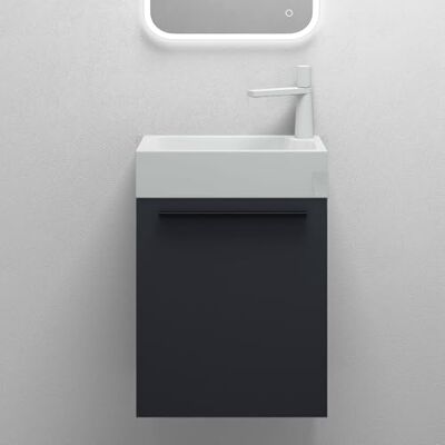 Mai & Mai Meuble Salle de Bain Anthracite Mat Ensemble de 2 Pièces 46cm - Publicité Mai & Mai Meuble Salle de Bain Anthracite Mat Ensemble de 2 Pièces 46cm - Publicité