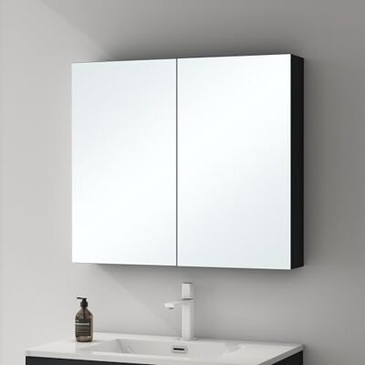 Mai & Mai Armoire Murale Anthracite Mat avec Miroir LED Salle de Bain 80cm - Publicité Mai & Mai Armoire Murale Anthracite Mat avec Miroir LED Salle de Bain 80cm - Publicité