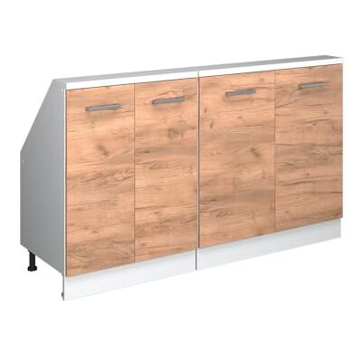 Vicco Ensembles de Meuble de Rangement sous Pente Rion, Chêne de Force doré/Blanc, L140 x P46 cm Lot de 2, Gain de Place pour Les pièces mansardées - Publicité Vicco Ensembles de Meuble de Rangement sous Pente Rion, Chêne de Force doré/Blanc, L140 x P46 cm Lot de 2, Gain de Place pour Les pièces mansardées - Publicité