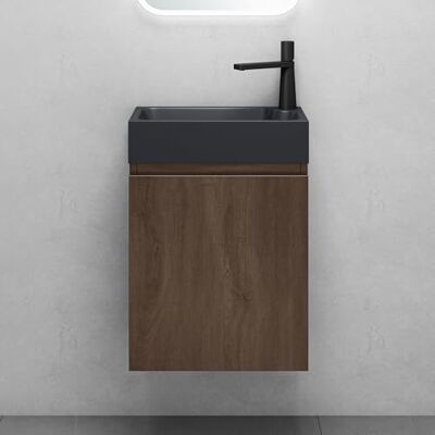 Mai & Mai Meuble Salle de Bain Chêne Ensemble de 2 Pièces 46cm Ensemble de Meubles, Lavabo Inclus, Meuble sous Lavabo Suspendu avec Tiroir, 46x26x63cm, Pisa02 - Publicité Mai & Mai Meuble Salle de Bain Chêne Ensemble de 2 Pièces 46cm Ensemble de Meubles, Lavabo Inclus, Meuble sous Lavabo Suspendu avec Tiroir, 46x26x63cm, Pisa02 - Publicité