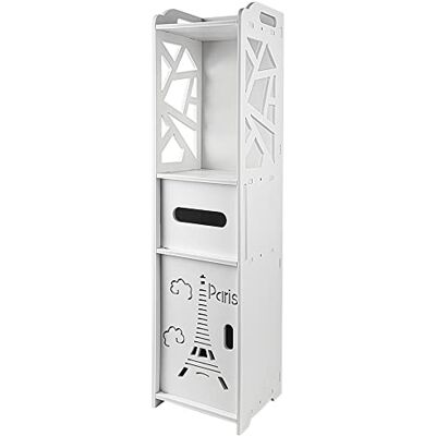 LANTUS Meuble de Salle de Bain, Petit Meuble de Rangement de Salle de Bains, Armoire Étroit pour Papier Toilette, Armoire d’Angle avec Porte et Étagères,80 * 20 * 20cm-Noir - Publicité LANTUS Meuble de Salle de Bain, Petit Meuble de Rangement de Salle de Bains, Armoire Étroit pour Papier Toilette, Armoire d’Angle avec Porte et Étagères,80 * 20 * 20cm-Noir - Publicité