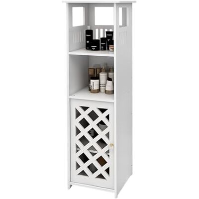LANTUS Petit Meuble de Rangement pour Toilettes, Support pour Papiers Toilettes, Colonne, Armoire de Salle de Bain, Placard, Étagère Réglable, 78 * 22 * 22cm -Blanc - Publicité LANTUS Petit Meuble de Rangement pour Toilettes, Support pour Papiers Toilettes, Colonne, Armoire de Salle de Bain, Placard, Étagère Réglable, 78 * 22 * 22cm -Blanc - Publicité