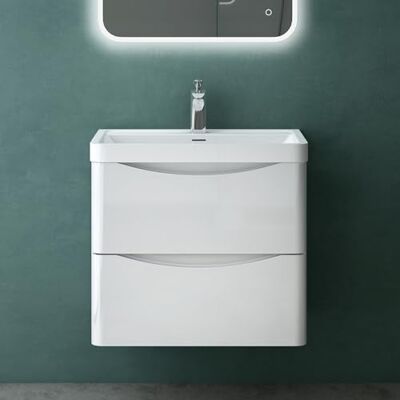 Mai & Mai Meuble Salle de Bain Blanc Ensemble de 2 Pièces 60cm - Publicité Mai & Mai Meuble Salle de Bain Blanc Ensemble de 2 Pièces 60cm - Publicité