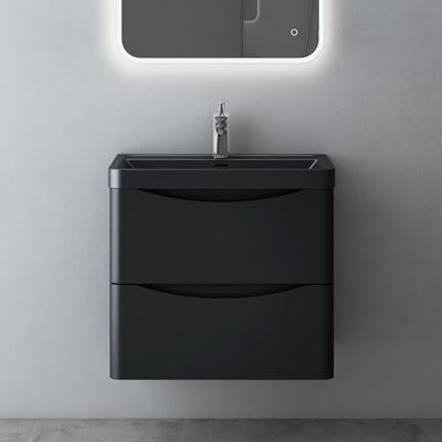 Mai & Mai Meuble Salle de Bain Noir Mat Ensemble de 2 Pièces 60cm - Publicité Mai & Mai Meuble Salle de Bain Noir Mat Ensemble de 2 Pièces 60cm - Publicité