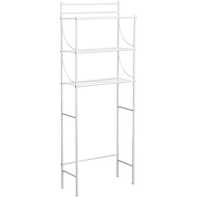 TENDANCE Meuble metal 3 tablettes pour toilettes blanc - Publicité TENDANCE Meuble metal 3 tablettes pour toilettes blanc - Publicité