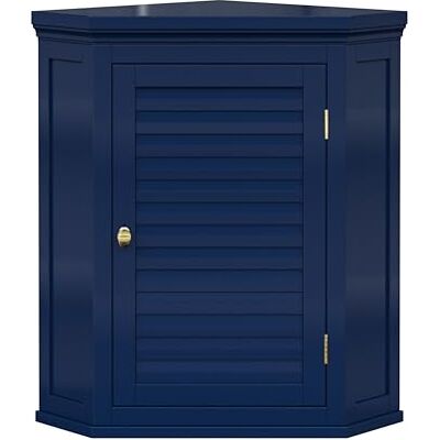 Teamson Home Elegant Home Fashions Armoire Murale Dangle Lamelles Bleu Marine - Publicité Teamson Home Elegant Home Fashions Armoire Murale Dangle Lamelles Bleu Marine - Publicité