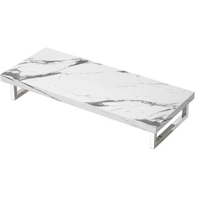 Mai & Mai Plan de Travail pour Lavabos Salle de Bain Marbre Blanc 50x120cm Meuble sous Vasque en Bois, Plan de Vasque, avec Équerres en Acier Inoxydable, Platte05 - Publicité Mai & Mai Plan de Travail pour Lavabos Salle de Bain Marbre Blanc 50x120cm Meuble sous Vasque en Bois, Plan de Vasque, avec Équerres en Acier Inoxydable, Platte05 - Publicité