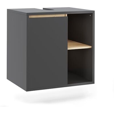 Vicco Meuble sous lavabo Viola, Gris/Artisan, 60x60cm - Publicité Vicco Meuble sous lavabo Viola, Gris/Artisan, 60x60cm - Publicité