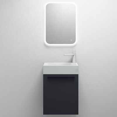 Mai & Mai Meuble Salle de Bain Anthracite Mat Ensemble de 3 Pièces 46cm - Publicité Mai & Mai Meuble Salle de Bain Anthracite Mat Ensemble de 3 Pièces 46cm - Publicité