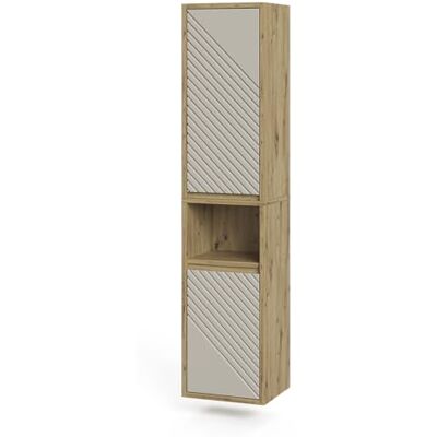 Vicco Meuble Salle de Bain Viola, Chêne Artisan/Cachemire, 38x170cm - Publicité Vicco Meuble Salle de Bain Viola, Chêne Artisan/Cachemire, 38x170cm - Publicité