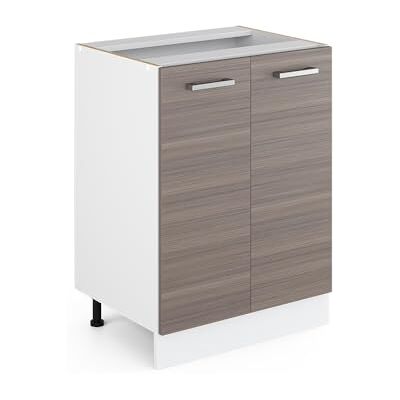 Armoire universelle Vicco R-Line - 60cm, Gris, Sans plan de travail - Publicité Armoire universelle Vicco R-Line - 60cm, Gris, Sans plan de travail - Publicité