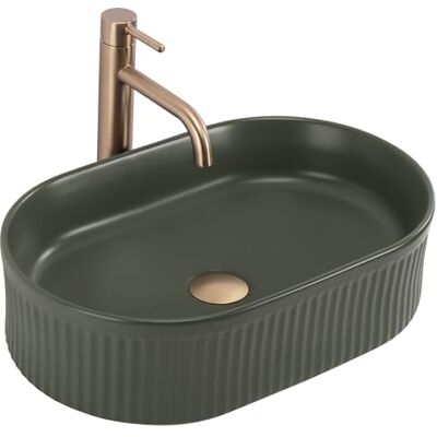 Rea Lavabo À Poser Vanda Olive Matt Green - Publicité Rea Lavabo À Poser Vanda Olive Matt Green - Publicité