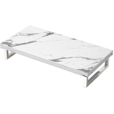 Mai & Mai Plan de Travail pour Lavabos Salle de Bain Marbre Blanc 50x100cm - Publicité Mai & Mai Plan de Travail pour Lavabos Salle de Bain Marbre Blanc 50x100cm - Publicité