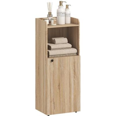 HOMCOM Meuble Salle de Bain Étroit 4 Niveaux 40 x 31 x 104 cm Chêne Jaune Armoire Salle de Bain, 1 Placard, Compartiment Ouvert, Étagère Réglable, Meuble de Rangement pour Toilette, Petits Espaces - Publicité HOMCOM Meuble Salle de Bain Étroit 4 Niveaux 40 x 31 x 104 cm Chêne Jaune Armoire Salle de Bain, 1 Placard, Compartiment Ouvert, Étagère Réglable, Meuble de Rangement pour Toilette, Petits Espaces - Publicité