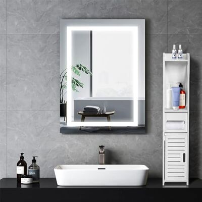 LANTUS Meuble de Salle de Bain, Petit Meuble de Rangement de Salle de Bains, Armoire Étroit pour Papier Toilette, Armoire d’Angle avec Porte et Étagères,15 * 15 * 80cm Blanc - Publicité LANTUS Meuble de Salle de Bain, Petit Meuble de Rangement de Salle de Bains, Armoire Étroit pour Papier Toilette, Armoire d’Angle avec Porte et Étagères,15 * 15 * 80cm Blanc - Publicité