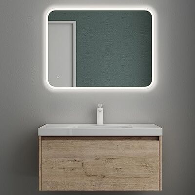 Mai & Mai Meuble Salle de Bain Chêne Blanc Clair Ensemble de 2 Pièces 80cm - Publicité Mai & Mai Meuble Salle de Bain Chêne Blanc Clair Ensemble de 2 Pièces 80cm - Publicité