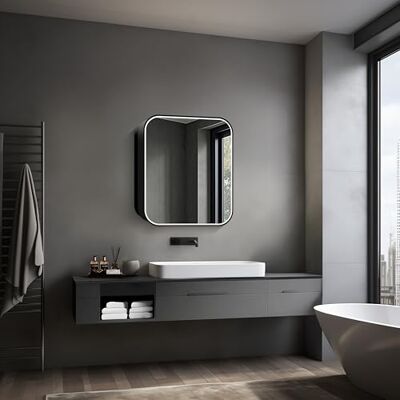 MARWELL Talos Nova Armoire Miroir Salle de Bain - LED Réglable, Aluminium, 60 x 70 cm - Publicité MARWELL Talos Nova Armoire Miroir Salle de Bain - LED Réglable, Aluminium, 60 x 70 cm - Publicité