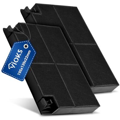VIOKS Lot de 2 filtres à charbon actif pour hotte aspirante 195 x 139 mm Remplacement pour hotte aspirante Zanussi 902979355/2 EFF70 E3CFF70 Filtre Neff pour hotte aspirante - Publicité VIOKS Lot de 2 filtres à charbon actif pour hotte aspirante 195 x 139 mm Remplacement pour hotte aspirante Zanussi 902979355/2 EFF70 E3CFF70 Filtre Neff pour hotte aspirante - Publicité