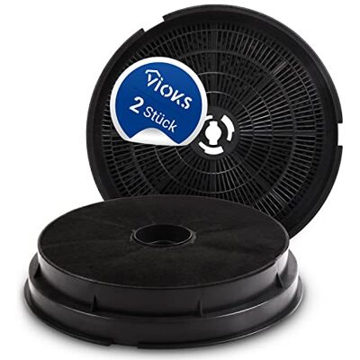 VIOKS Lot de 2 Filtres à Charbon actif pour Hotte Aspirante Diamètre : 190 mm Remplace Elеctrolux 9029793784 Tecnowind E3CFWH TW150 TW 150 Type H Refsta K25 Whirlpоol 484000008647 - Publicité VIOKS Lot de 2 Filtres à Charbon actif pour Hotte Aspirante Diamètre : 190 mm Remplace Elеctrolux 9029793784 Tecnowind E3CFWH TW150 TW 150 Type H Refsta K25 Whirlpоol 484000008647 - Publicité