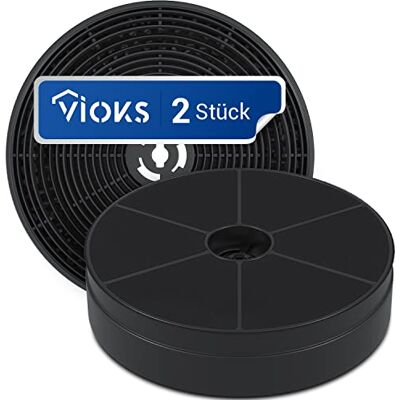 VIOKS Lot de 2 filtres à charbon actif 172 x 172 x 43 mm Pour hotte aspirante AKPO 90 WK-4 WK-5 WК-7 et filtre rond Pièces de rechange pour hotte aspirante Charbon actif - Publicité VIOKS Lot de 2 filtres à charbon actif 172 x 172 x 43 mm Pour hotte aspirante AKPO 90 WK-4 WK-5 WК-7 et filtre rond Pièces de rechange pour hotte aspirante Charbon actif - Publicité