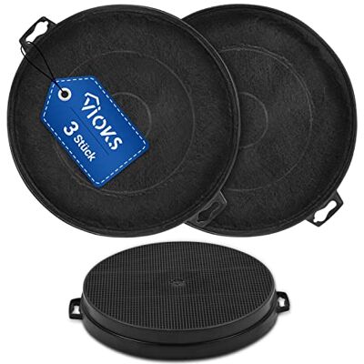 VIOKS Lot de 3 filtres à charbon de rechange pour hotte aspirante Bosch 00353121 210 mm - Publicité VIOKS Lot de 3 filtres à charbon de rechange pour hotte aspirante Bosch 00353121 210 mm - Publicité