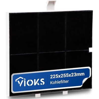 VIOKS Filtre à charbon actif pour hotte aspirante 255 x 225 x 23 mm Remplacement pour Balay 00361047 361047 FKS170BSH DHZ5136 LZ51351 Z5117X1 / Constructa Filtre à charbon actif Siemens pour hotte - Publicité VIOKS Filtre à charbon actif pour hotte aspirante 255 x 225 x 23 mm Remplacement pour Balay 00361047 361047 FKS170BSH DHZ5136 LZ51351 Z5117X1 / Constructa Filtre à charbon actif Siemens pour hotte - Publicité