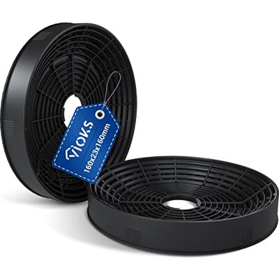 VIOKS Lot de 2 filtres à charbon pour hotte aspirante Diamètre : 160 mm Pour filtre à charbon actif Amica 1160826 & KF17146 Filtre à charbon actif pour hotte aspirante - Publicité VIOKS Lot de 2 filtres à charbon pour hotte aspirante Diamètre : 160 mm Pour filtre à charbon actif Amica 1160826 & KF17146 Filtre à charbon actif pour hotte aspirante - Publicité