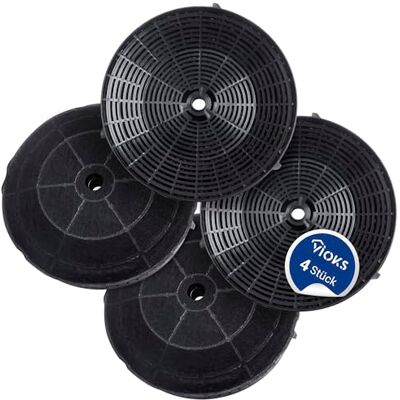 VIOKS Lot de 4 filtres à charbon de rechange pour hotte aspirante AEG 4055171138 4055217501 Whirlpool 484000008824 Elica CFC0038668 Filtre à charbon actif pour hotte aspirante Electrolux AEG - Publicité VIOKS Lot de 4 filtres à charbon de rechange pour hotte aspirante AEG 4055171138 4055217501 Whirlpool 484000008824 Elica CFC0038668 Filtre à charbon actif pour hotte aspirante Electrolux AEG - Publicité