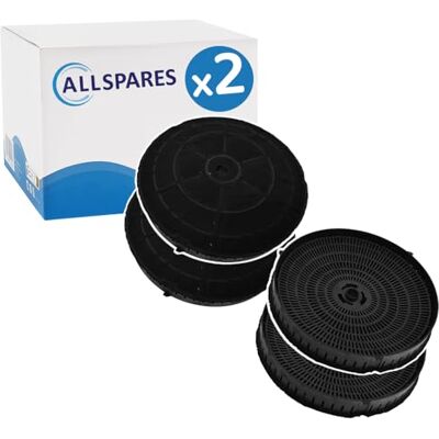 AllSpares Lot de 4 filtres à charbon actif pour hotte aspirante Elica CFC0038668 IKEA NYTTIG FIL 440 Bauknecht 482000009691 Ø 173 mm - Publicité AllSpares Lot de 4 filtres à charbon actif pour hotte aspirante Elica CFC0038668 IKEA NYTTIG FIL 440 Bauknecht 482000009691 Ø 173 mm - Publicité