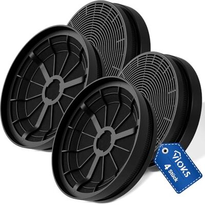 VIOKS 4 pièces Filtre pour hotte aspirante de rechange pour Respekta MIZ0023N 175mmØ, hotte à recirculation avec filtre à charbon actif pour hotte aspirante, filtre à charbon pour hotte aspirante - Publicité VIOKS 4 pièces Filtre pour hotte aspirante de rechange pour Respekta MIZ0023N 175mmØ, hotte à recirculation avec filtre à charbon actif pour hotte aspirante, filtre à charbon pour hotte aspirante - Publicité