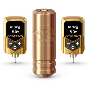 Ambition Torped Machine a Tatouer, Machine Tatouage Sans Fil, Moteur Brushless, Double Batterie 2400mAh pour Tattoo Professionnels - Publicité Ambition Torped Machine a Tatouer, Machine Tatouage Sans Fil, Moteur Brushless, Double Batterie 2400mAh pour Tattoo Professionnels - Publicité