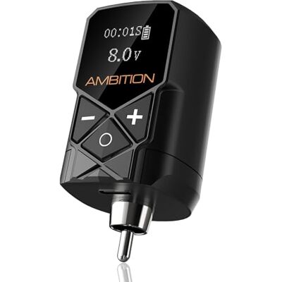 Ambition Tattoo Alimentation Sans Fil Kuark Mini pour Machine Tatouage Batterie Lithium Portable 2400mAh, Affichage LED, Compatible RCA Machine à Tatouer Rotative - Publicité Ambition Tattoo Alimentation Sans Fil Kuark Mini pour Machine Tatouage Batterie Lithium Portable 2400mAh, Affichage LED, Compatible RCA Machine à Tatouer Rotative - Publicité