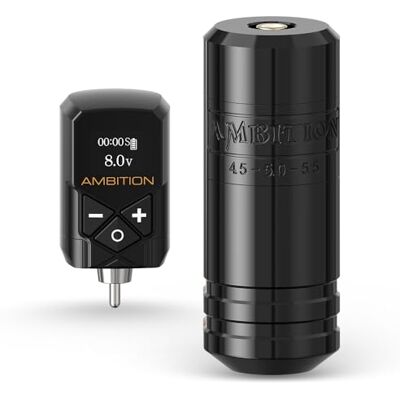 Ambition Torped Machine a Tatouer, Machine Tatouage Sans Fil, Moteur Brushless, Batterie 2400mAh pour Tattoo Professionnels - Publicité Ambition Torped Machine a Tatouer, Machine Tatouage Sans Fil, Moteur Brushless, Batterie 2400mAh pour Tattoo Professionnels - Publicité