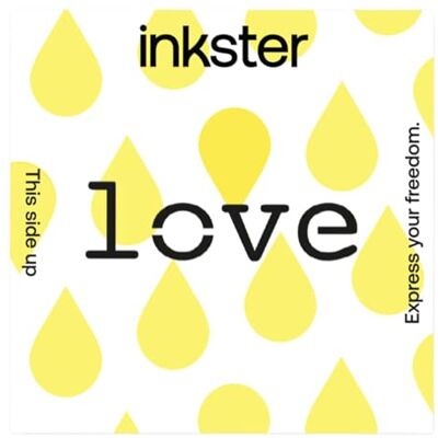 Inkster Amour Tatouage tatouages temporaires végétaliens et résistants à l'eau pour adultes Encre certifiée par les cosmétiques de l'UE Tatouage révolutionnaire de 2 semaines - Publicité Inkster Amour Tatouage tatouages temporaires végétaliens et résistants à l'eau pour adultes Encre certifiée par les cosmétiques de l'UE Tatouage révolutionnaire de 2 semaines - Publicité