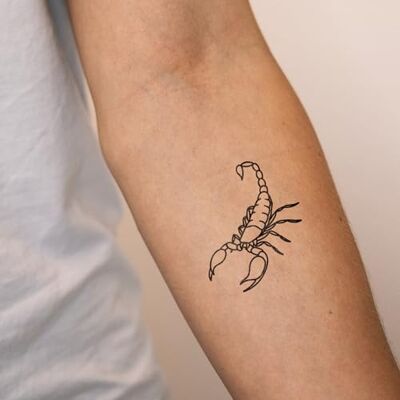 Inkster Tatouage Scorpion ® Tatouage temporaire avec certification cosmétique européenne imperméable + végétalien tatouage révolutionnaire de 2 semaines - Publicité Inkster Tatouage Scorpion ® Tatouage temporaire avec certification cosmétique européenne imperméable + végétalien tatouage révolutionnaire de 2 semaines - Publicité