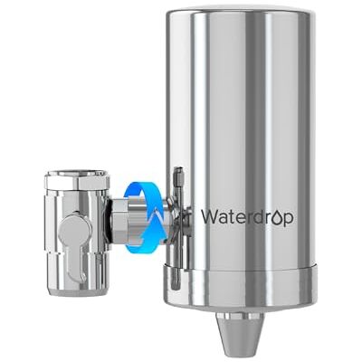 Waterdrop FC-06 Robinet Filtrant en Acier Inoxydable, Certifié NSF 372 Système Filtrant à Bloc de Charbon, Capacité 1200 L, Réduit Chlore, Métaux Lourds et Mauvais Goût, 1 Filtre - Publicité Waterdrop FC-06 Robinet Filtrant en Acier Inoxydable, Certifié NSF 372 Système Filtrant à Bloc de Charbon, Capacité 1200 L, Réduit Chlore, Métaux Lourds et Mauvais Goût, 1 Filtre - Publicité