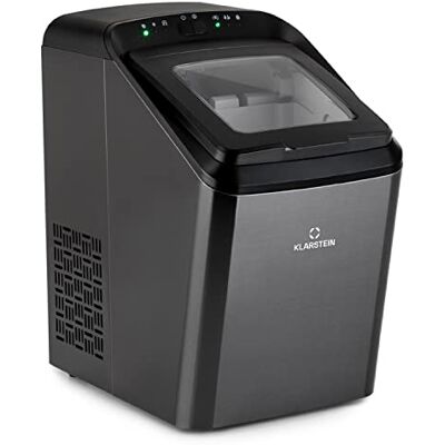 KLARSTEIN Machine a Glacons pour la Maison, Capacité de 2,9L, Fabrique Rapidement Jusqu'à 15kg de Glacons en 2 Tailles Différentes, Machine à Glaçons, Ice Maker avec Commandes Tactiles, Autonettoyante - Publicité KLARSTEIN Machine a Glacons pour la Maison, Capacité de 2,9L, Fabrique Rapidement Jusqu'à 15kg de Glacons en 2 Tailles Différentes, Machine à Glaçons, Ice Maker avec Commandes Tactiles, Autonettoyante - Publicité